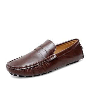 Stylish PU Leather Loafers for Men with Breathable Comfort