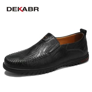 Genuine Leather Men’s Loafers with Soft Comfort and Style