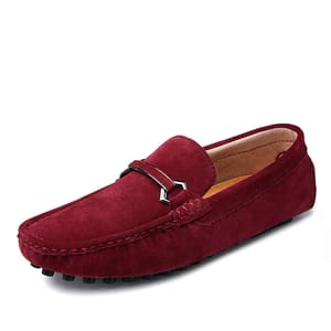 Handmade Cow Suede Loafers for Men with Breathable Comfort