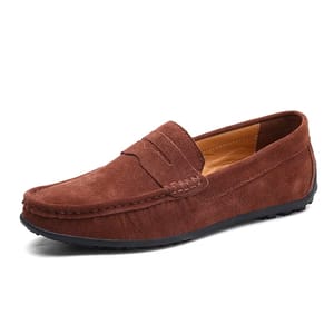Comfortable Genuine Leather Loafers for Men with Breathable Design
