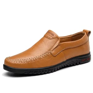 Genuine Leather Men's Loafers Slip-On Casual Driving Moccasins