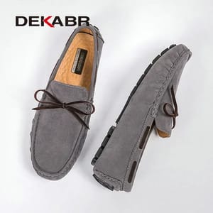 Stylish Men’s Loafers Casual Slip-On Genuine Leather Shoes