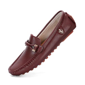 Men’s Breathable Leather Loafers Comfortable Casual Slip-On Shoes