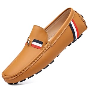 Men’s PU Leather Slip-On Loafers for Business and Casual