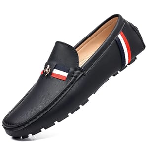 Men’s PU Leather Slip-On Loafers for Business and Casual