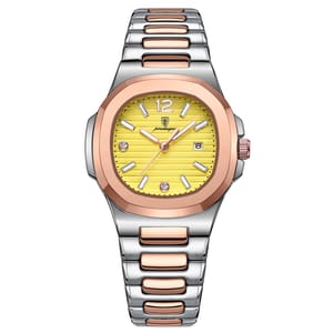 POEDAGAR Elegant Square Dial Women's Quartz Watch with Luminous Display