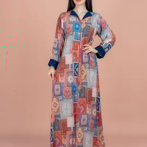 Stylish Pattern Printed Modern Jalabiya for Everyday Elegance