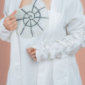Elegant Two-Piece Modest Outfit with Unique Design IKKXA - Women's Jalabiyas 58
