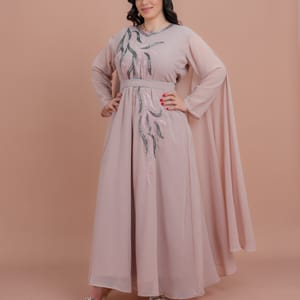Belted Elegant 2-Piece Kaftan