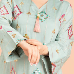 Geometric Patterns Sparkled Jalabiya IKKXA - Women's Jalabiyas 80