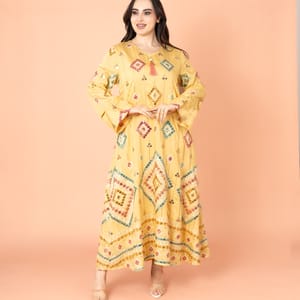 Geometric Patterns Sparkled Jalabiya