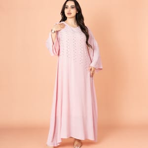 Crystal Cascade Embroidered Jalabiya