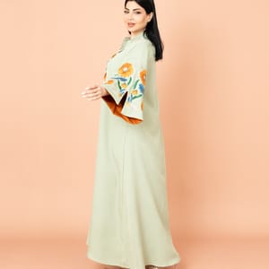 Solid Embroidery Elegant Jalabiya IKKXA - Women's Jalabiyas 2