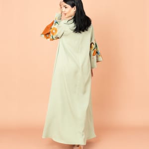 Solid Embroidery Elegant Jalabiya IKKXA - Women's Jalabiyas 3