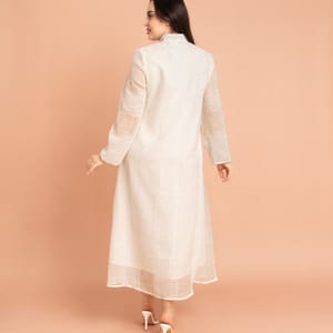 Mandarin Collar Crystal Embroidery Jalabiya IKKXA - Women's Jalabiyas 3