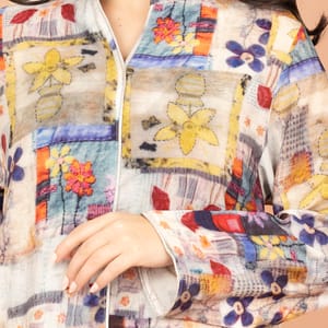 Multicolor Patterns Modern Jalabiya IKKXA - Women's Jalabiyas 64