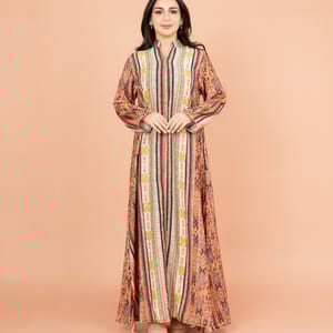Multicolor Patterns Modern Jalabiya
