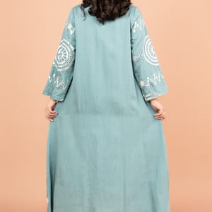 Graceful Flowing Jalabiya with Delicate Embroidered Detailing IKKXA - Women's Jalabiyas 22