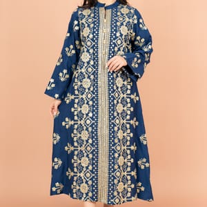 Elegant Jalabiya with Intricate Embroidery Work