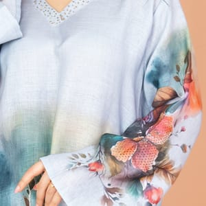 Graceful Floral Embroidered Jalabiya for Elegant Comfort IKKXA - Women's Jalabiyas 41