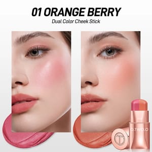 Multi-Use Cream Blush Stick for Eyes, Lips, and Cheeks O.TWO.O - Women's Lips 9