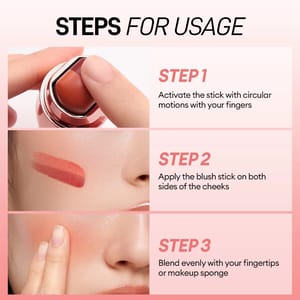 Multi-Use Cream Blush Stick for Eyes, Lips, and Cheeks O.TWO.O - Women's Lips 5