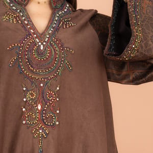 Luxury Colorful Embroidery Wide Sleeves Solid Jalabiya IKKXA - Women's Jalabiyas 40