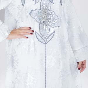 Classic Design Silver Patterns Jalabiya IKKXA - Women's Jalabiyas 41