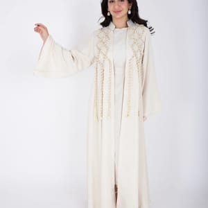 2 Piece Luxury Linen Rope Design Jalabiya