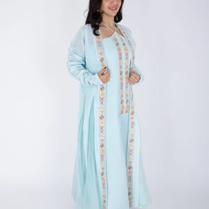 Elegant 2 piece outfit with colorful embroidery IKKXA - Women's Jalabiyas 38