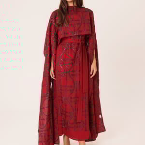 Geometric Luxury Embroidered Jalabiya