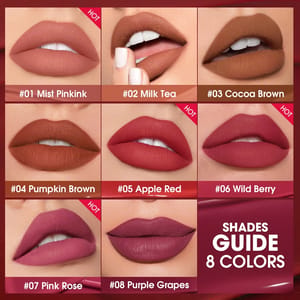 Long-Lasting Waterproof Matte Lip Tint with Velvet Finish O.TWO.O - Women's Lips 2