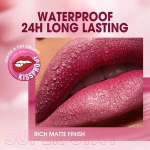 Long-Lasting Waterproof Matte Lip Tint with Velvet Finish O.TWO.O - Women's Lips 4
