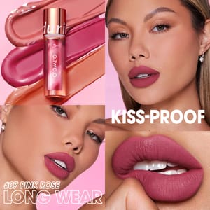 Long-Lasting Matte Lip Tint with Waterproof, Velvet Finish O.TWO.O - Women's Lips 2