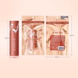 Long-Lasting Waterproof Matte Lipstick with High Pigment Velvet Finish O.TWO.O - Women's Lips 4