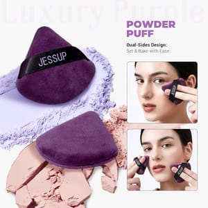 Jessup Soft Triangle Powder Puffs for Flawless Setting and Baking Jessup Soft Triangle Powder Puffs for Flawless Setting and Baking