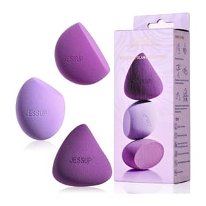 Jessup Makeup Sponge Trio for Foundation, Concealer, Contour, Blusher