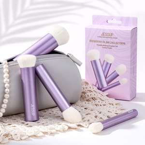 Jessup 4-Piece Kabuki Brush Set for Foundation Contour and Blush Jessup 4-Piece Kabuki Brush Set for Foundation Contour and Blush