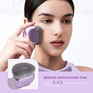 Jessup Pro Flawless Flat Top Foundation Brush for Smooth Blending