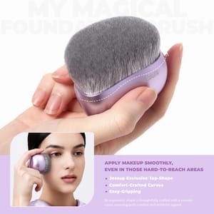 Jessup Pro Flawless Flat Top Foundation Brush for Smooth Blending