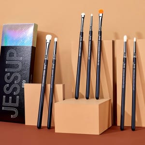Jessup 7-Piece Eyeshadow Brush Set for Professional Smoky Eye Looks