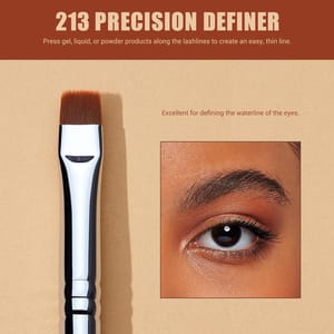 Jessup Three-Piece Precision Eyeliner Brush Set for Perfect Winged Lines
