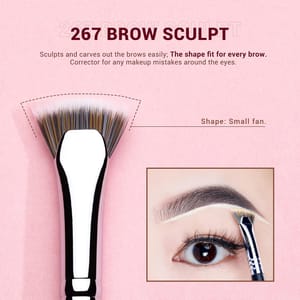 Jessup 3-Piece Brow Brush Set for Powder, Pencil, Gel, Wax Jessup 3-Piece Brow Brush Set for Powder, Pencil, Gel, Wax