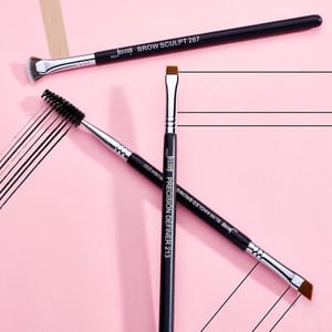 Jessup 3-Piece Brow Brush Set for Powder, Pencil, Gel, Wax Jessup 3-Piece Brow Brush Set for Powder, Pencil, Gel, Wax