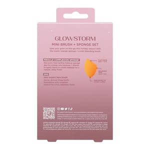 Real Techniques Glowstorm Mini Brush and Sponge 2-Piece Gift Set Real Techniques Glowstorm Mini Brush and Sponge 2-Piece Gift Set