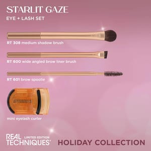 Real Techniques Cruelty-Free 4-Piece Eye and Lash Travel Gift Set