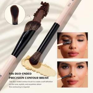 Jessup Double-Ended Face Makeup Brush Set for Contour, Blush, Highlight Jessup Double-Ended Face Makeup Brush Set for Contour, Blush, Highlight