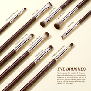 Jessup Professional Eye Makeup Brush Set 15-Piece for Blending and Brows Jessup Professional Eye Makeup Brush Set 15-Piece for Blending and Brows