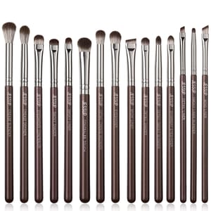 Jessup Professional Eye Makeup Brush Set 15-Piece for Blending and Brows