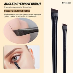 BS-MALL 2-Piece Super Thin Eyebrow and Concealer Brush Set